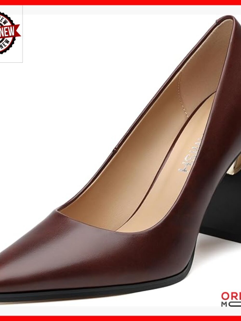 Chunky Block Heel Pumps, 3.5" Comfortable Dress Shoes for Work & Parties